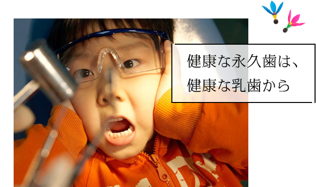 「健康な永久歯は、健康な乳歯から」