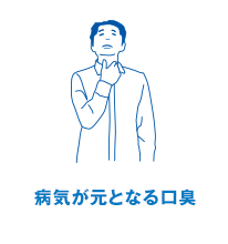 病気が元となる口臭